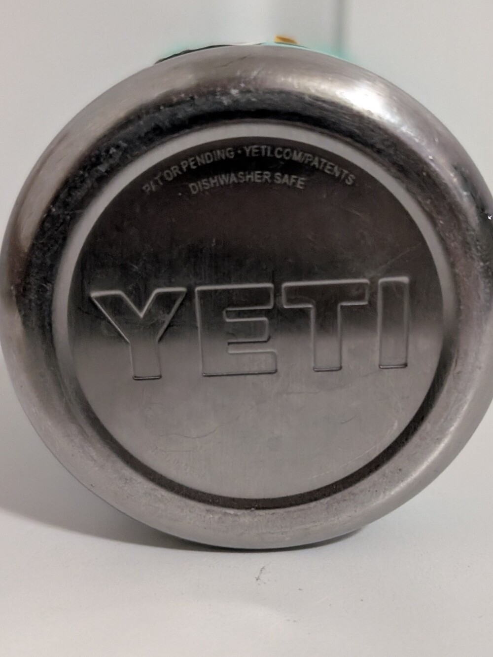 YETI Rambler Jr. Water Bottle 12 oz Kids Cold Hot Stainless Steel Blue No Straw - Picture 6 of 9